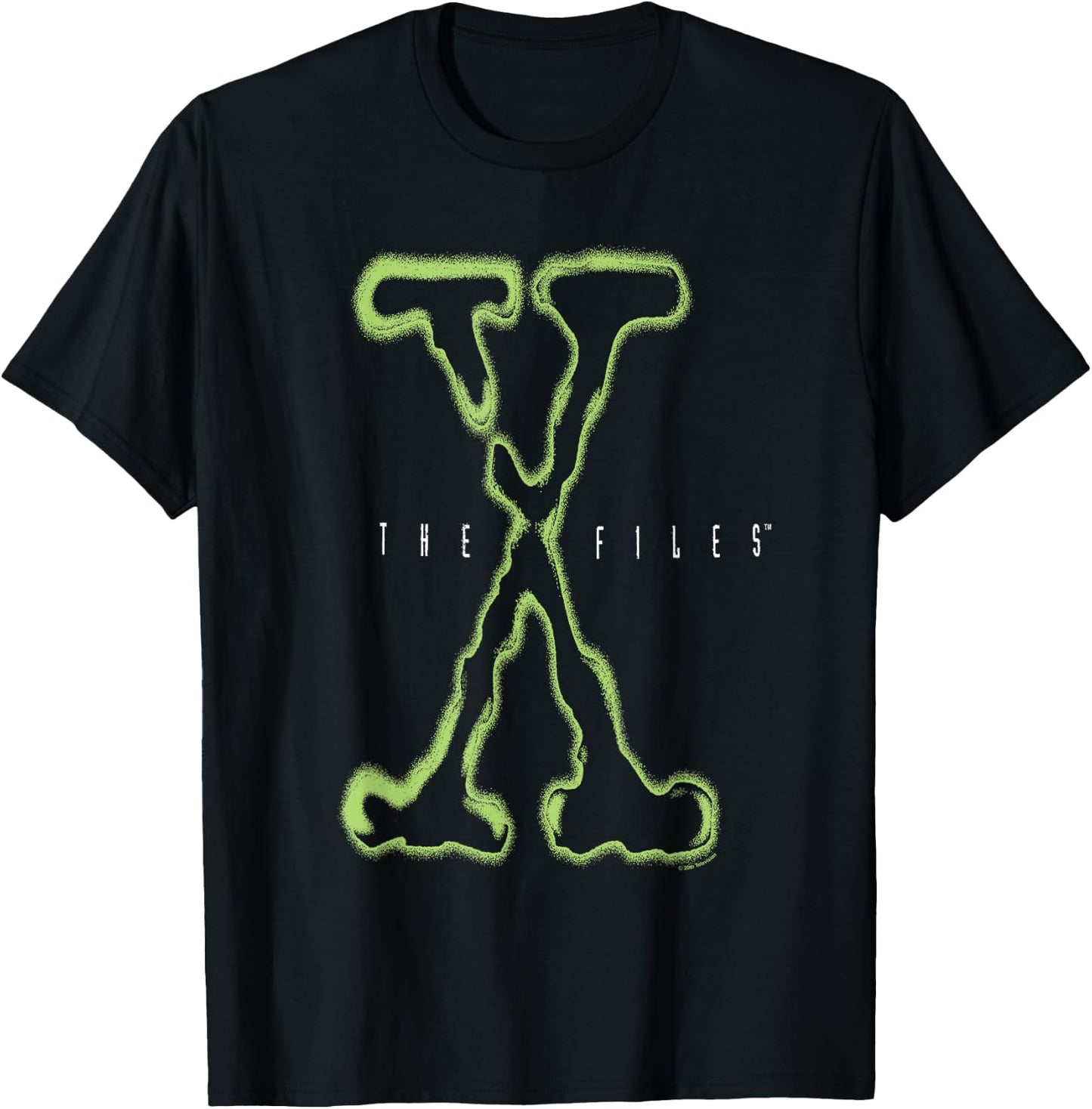 The X-Files Large Intro Logo Vintage 90's TV Show T-Shirt - T-Shirt | Black