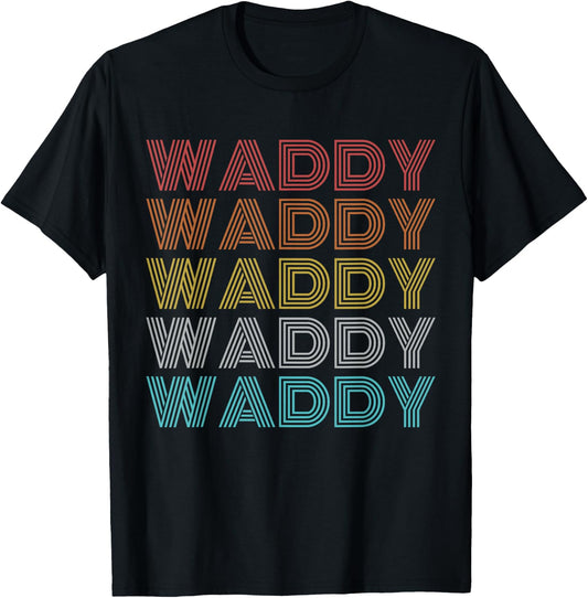 Retro Vintage Waddy T-Shirt - T-Shirt | Black