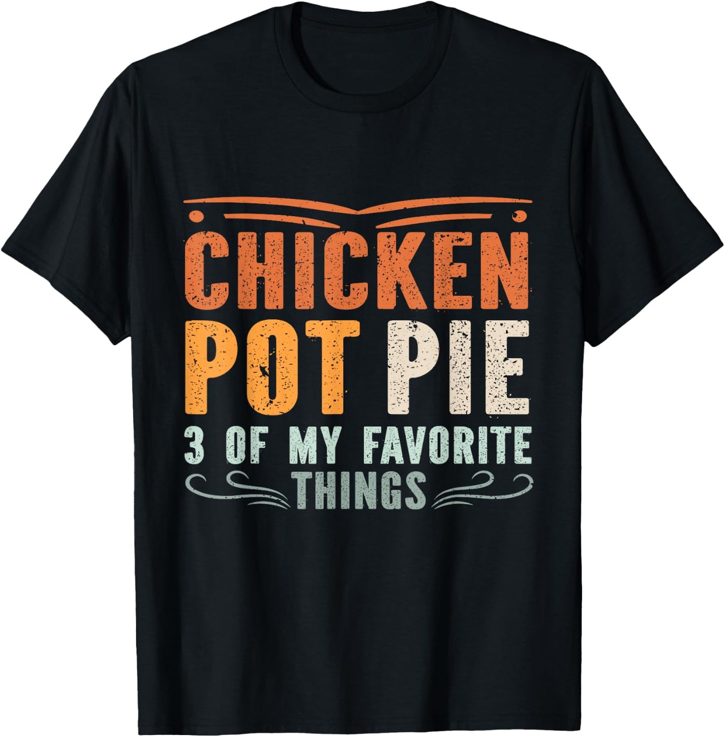 Vintage Chicken Pot Pie T-Shirt - T-Shirt | Black