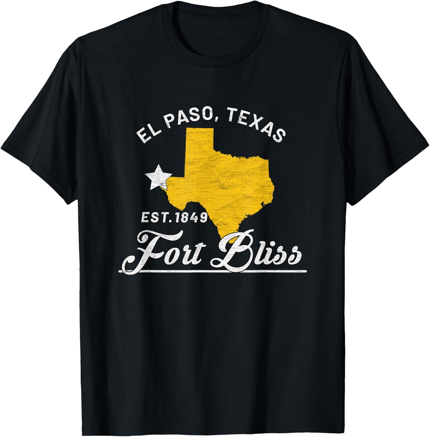 Fort Bliss El Paso Texas Tx 1st Armored Division T-Shirt - T-Shirt | Black