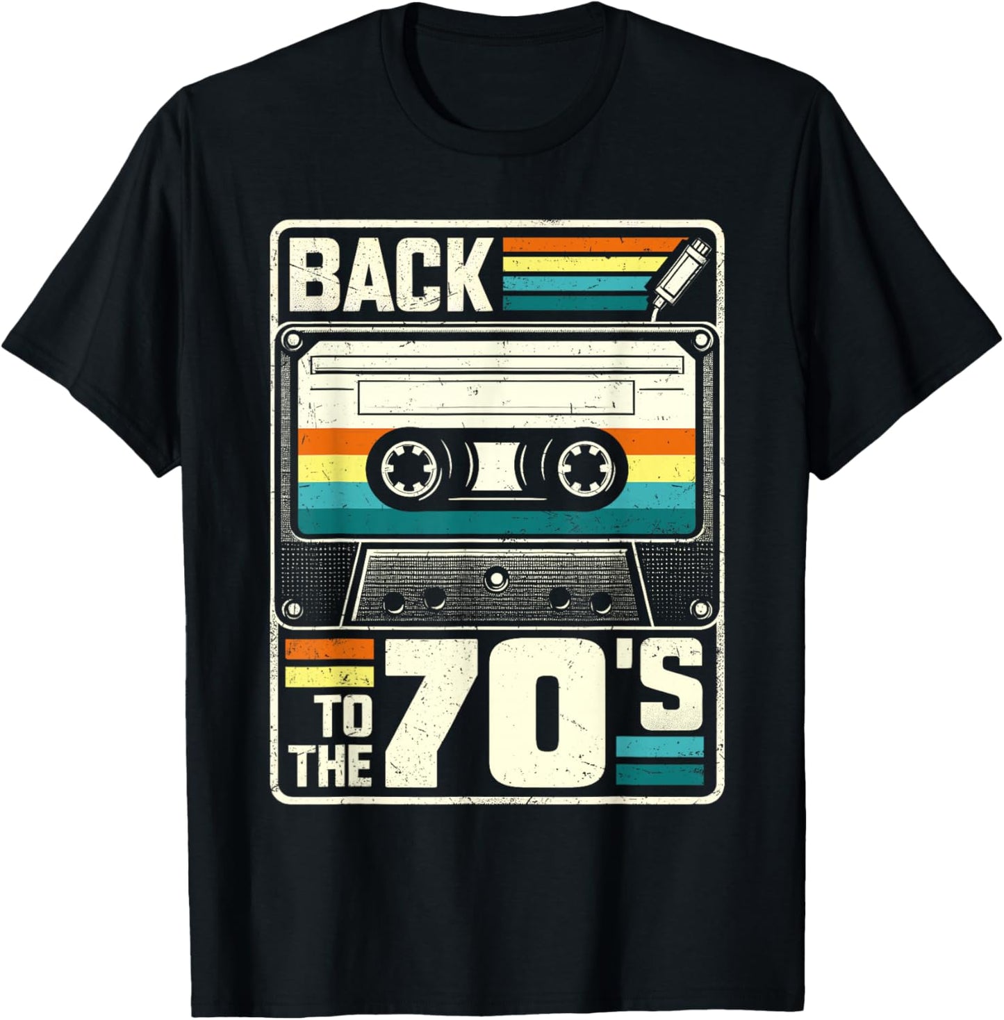 70s Outfit | Back to The 70s Retro Party Carnival T-Shirt - T-Shirt | Black