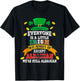 Everyone Is A Little Irish On St Patricks Day Albanian T-Shirt - T-Shirt | Black