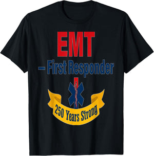 EMT First Responder 25 T-Shirt - T-Shirt | Black