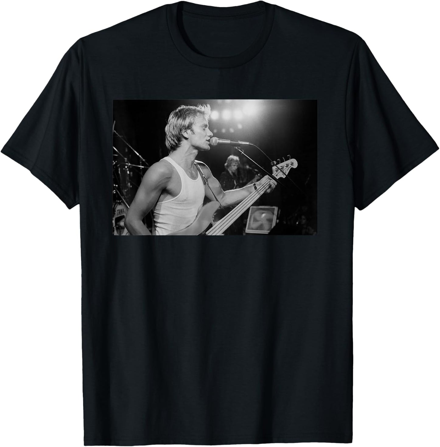 The Police Sting Singer On American Tour 1980 , grey, S T-Shirt - T-Shirt | Black