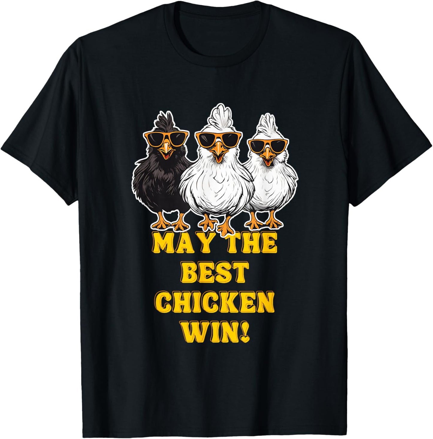 Chicken Races Chicken Running Team funny chicken Racing T-Shirt - T-Shirt | Black