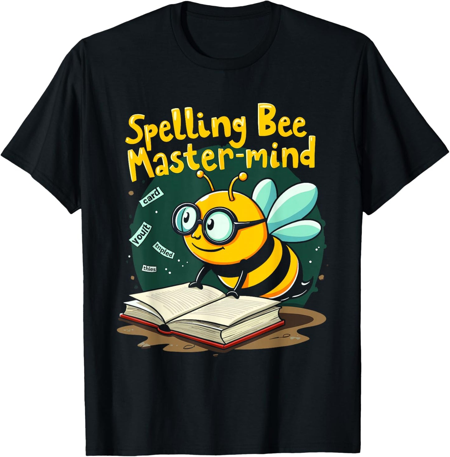 Spelling Bee Humor Spelling Champion Word Nerd Spelling T-Shirt - T-Shirt | Black