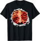 Halloween Costume Zombie Chest Ripped T Shirt T-Shirt - T-Shirt | Black