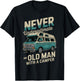 Funny Camping Never Underestimate An Old Man With RV Camper T-Shirt - T-Shirt | Black