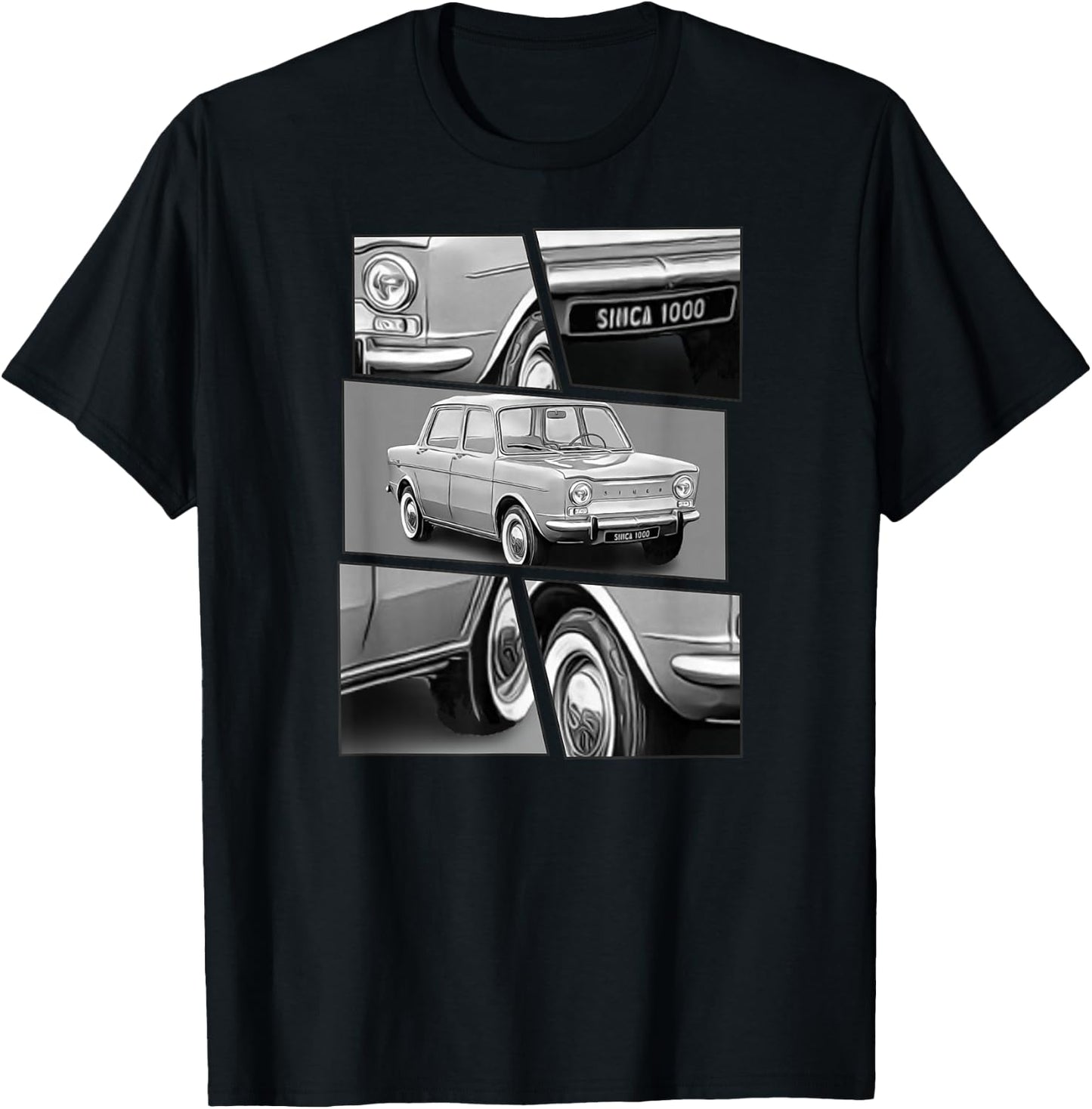 SIMCA 1000 , Black, S T-Shirt - T-Shirt | Black