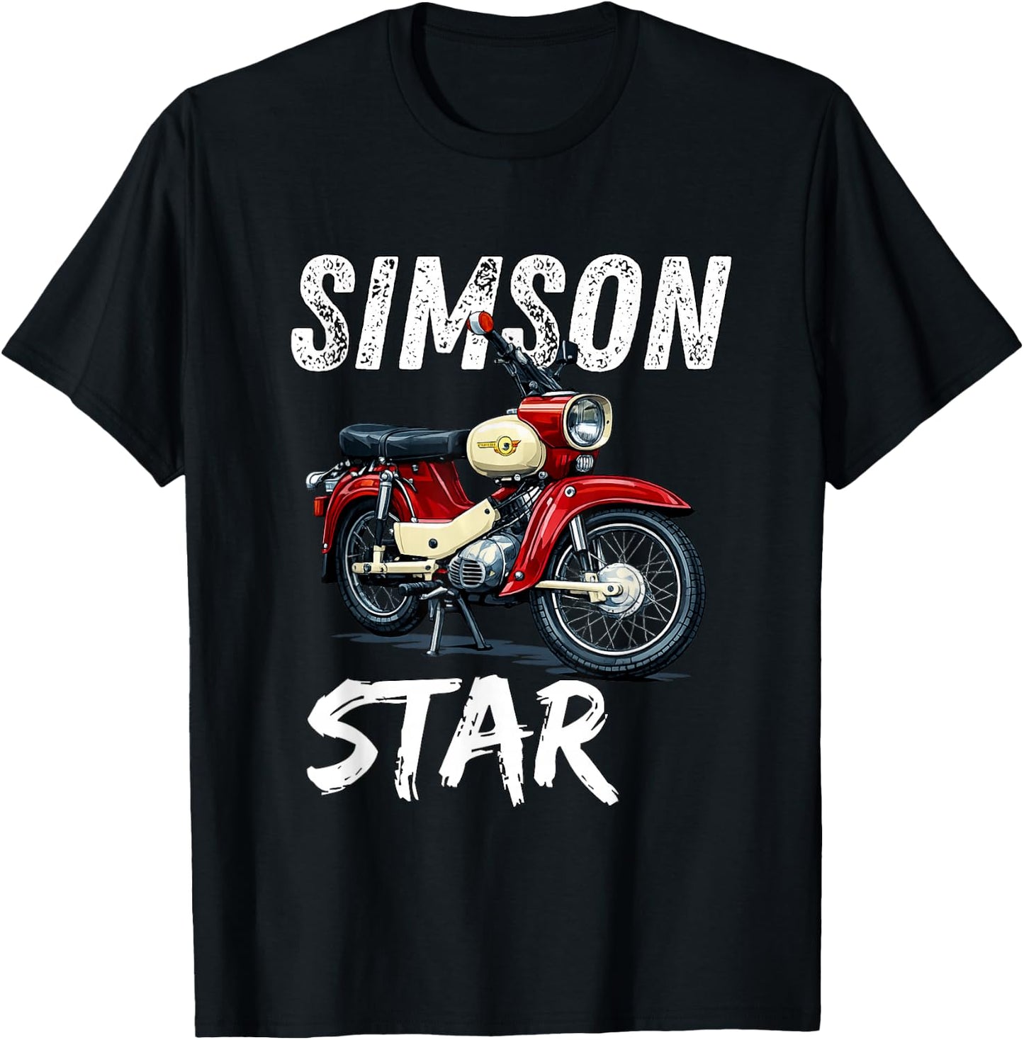 Simson SR4-2 Star MOFA Kult Motorrad DDR Klassiker Retro T-Shirt - T-Shirt | Black