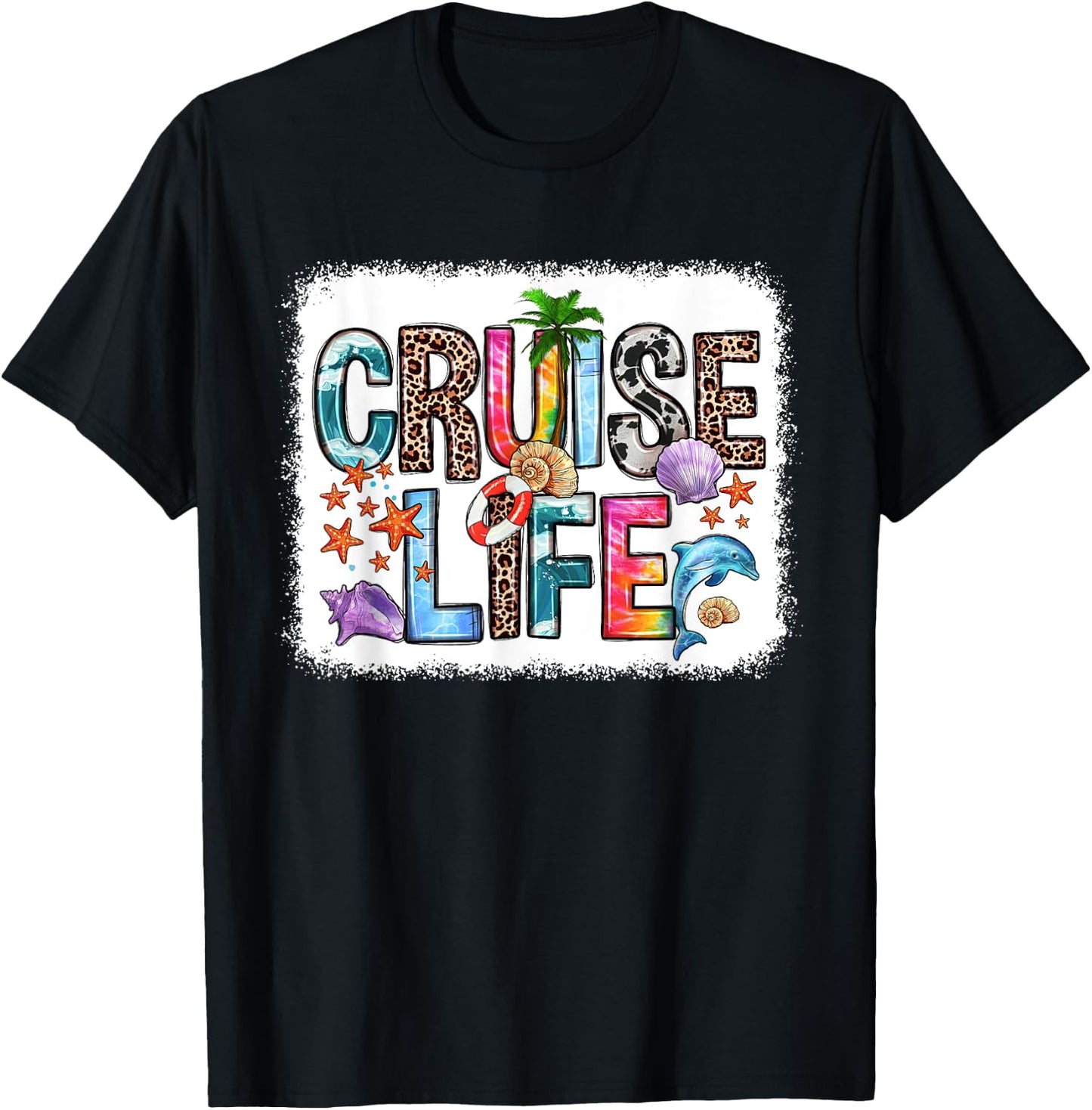 Family Cruise Life Cruise Outfits 2024 Matching T-Shirt - T-Shirt | Black