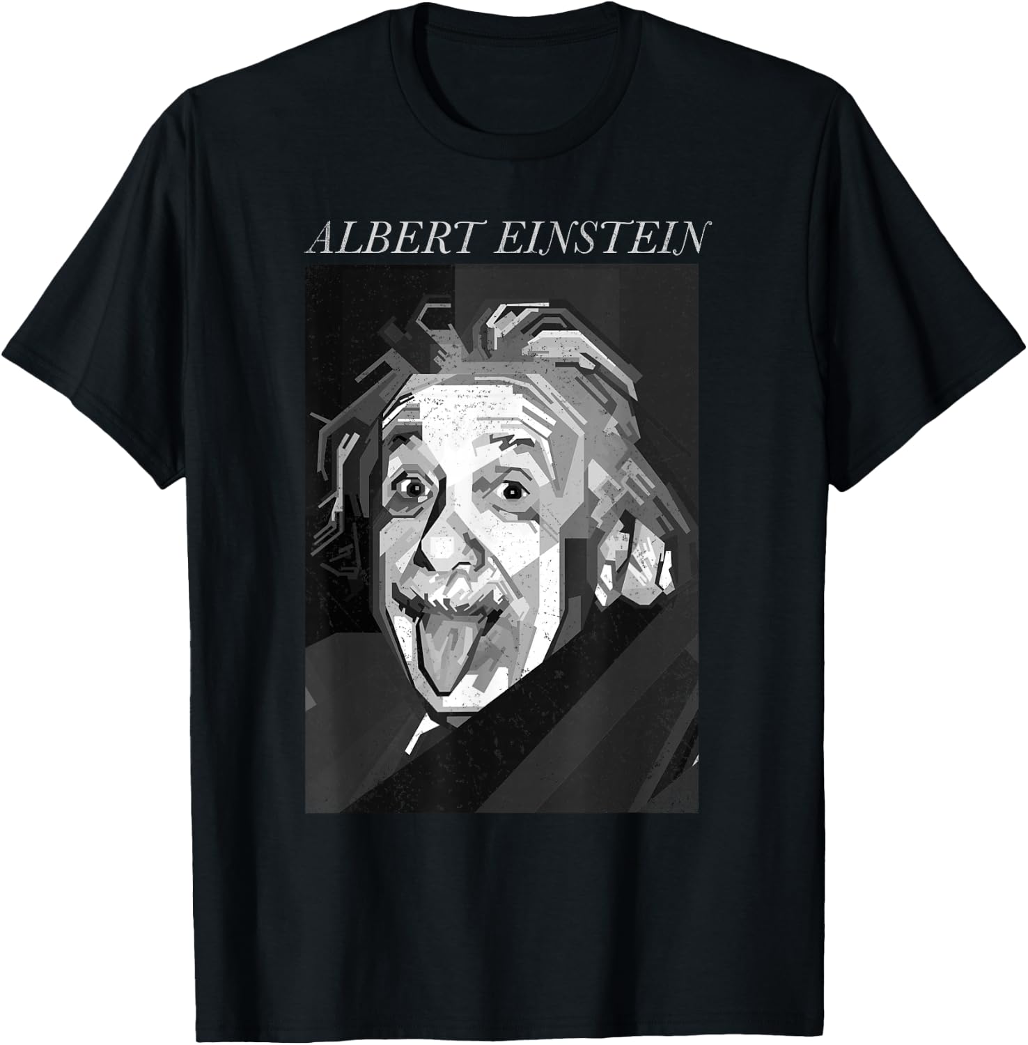 Albert Einstein Logic Quote Front Back , black T-Shirt - T-Shirt | Black