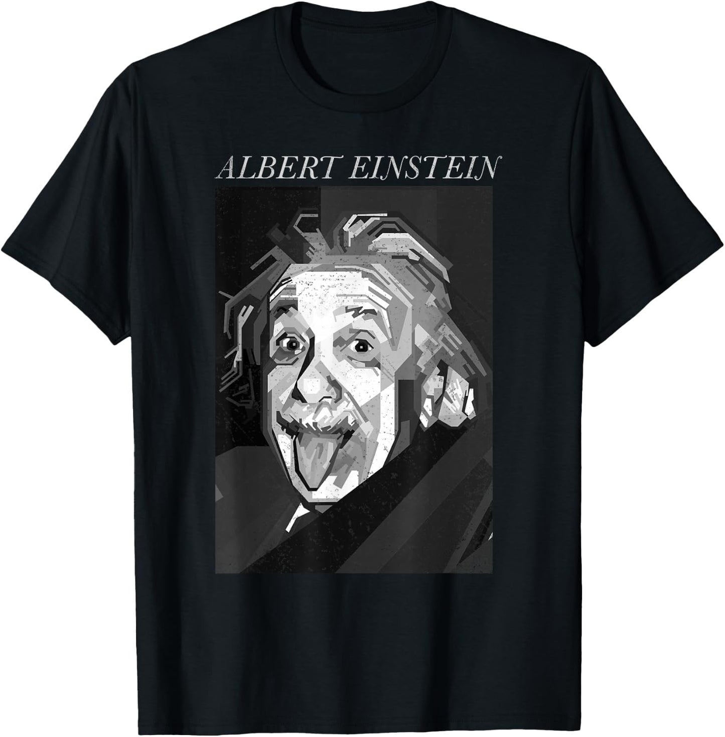 Albert Einstein Logic Quote Front Back , Black, S T-Shirt - T-Shirt | Black