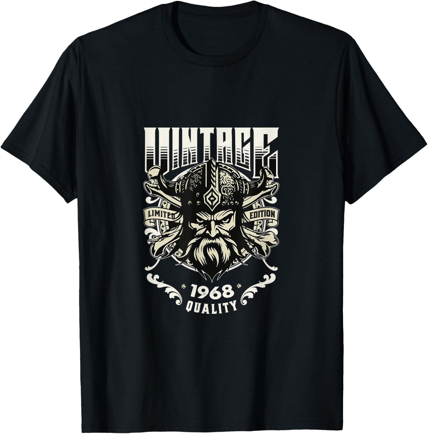 Vintage 1968 T Shirts Retro Funny 1968 Birthday T-Shirt - T-Shirt | Black