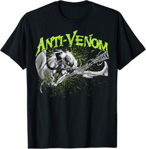 Marvel Venom Anti Venom Swing Splatter Graphic T-Shirt - T-Shirt | Black