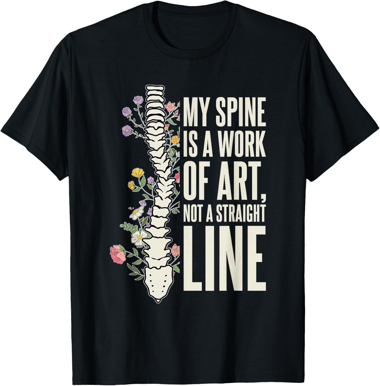 Skoliose Krieger Skoliose Chirurgie Erholung T-Shirt - T-Shirt | Black