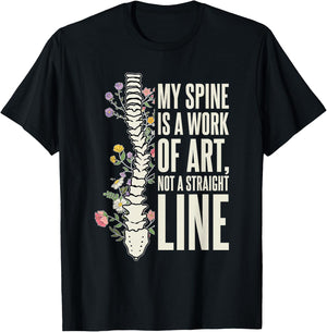 Skoliose Krieger Skoliose Chirurgie Erholung T-Shirt - T-Shirt | Black