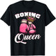 Pink Gloves Crown Boxing Lover T-Shirt - T-Shirt | Black