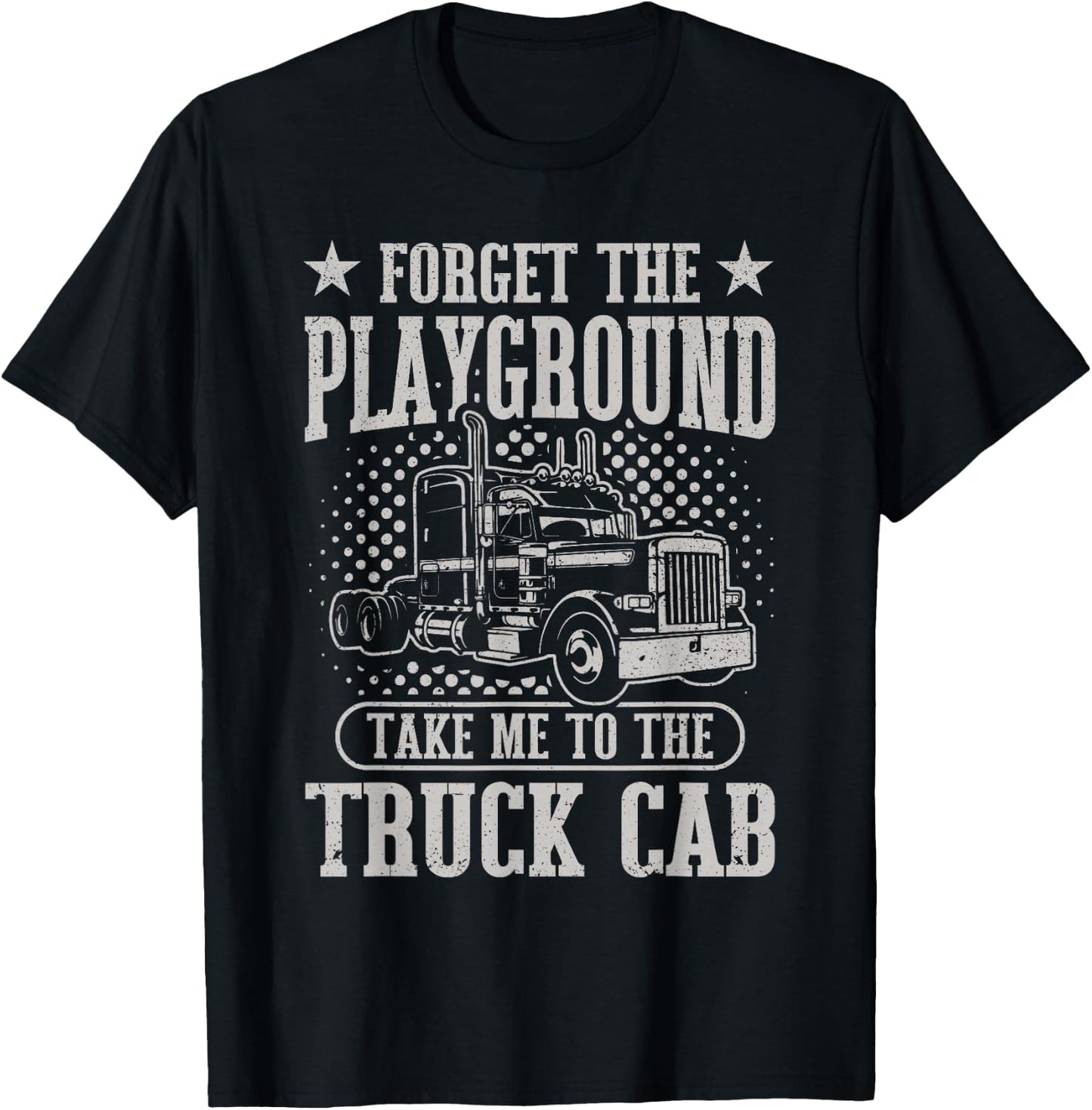 Toddler Semi Truck Boys T-Shirt - T-Shirt | Black