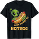 Aliens Grabbed My Hotdog Funny UFO Men Women Girls Kids T-Shirt - T-Shirt | Black