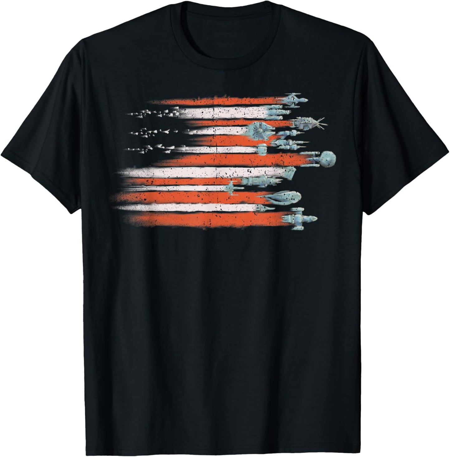 Vintage Sci Flyers Science Fiction T-Shirt - T-Shirt | Black