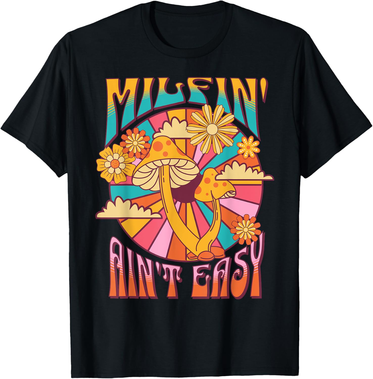 Milfin' Ain't Easy - Fit Hot Mom Milf for Mother's Day Funny T-Shirt - T-Shirt | Black