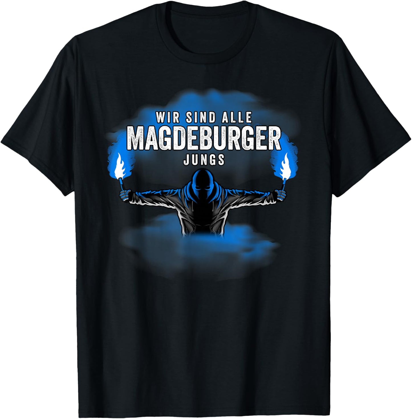 MAGDEBURGER Jungs - Fussball - MAGDEBURG - PYRO - BENGALO T-Shirt - T-Shirt | Black