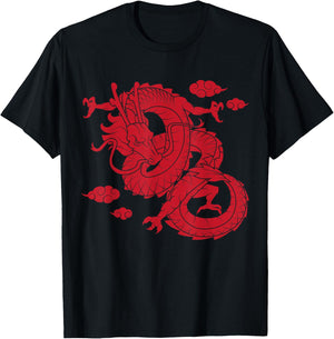 Traditional Chinese Dragon T-Shirt - T-Shirt | Black