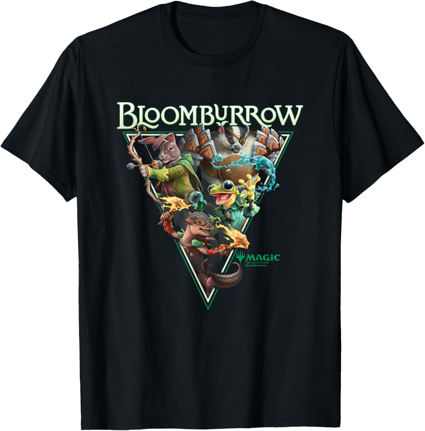 Magic: The Gathering Bloomburrow Portrait Vintage , black T-Shirt - T-Shirt | Black
