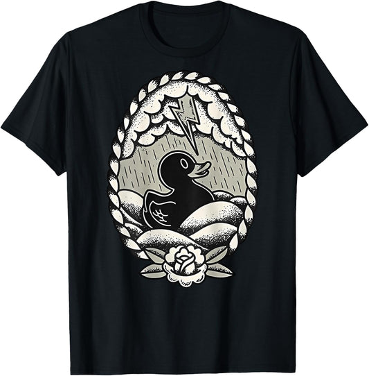 Thunderstorm Flashing Duck T-Shirt - T-Shirt | Black
