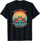 Retro 100 Days of School Crab Vintage Sunset Design T-Shirt - T-Shirt | Black