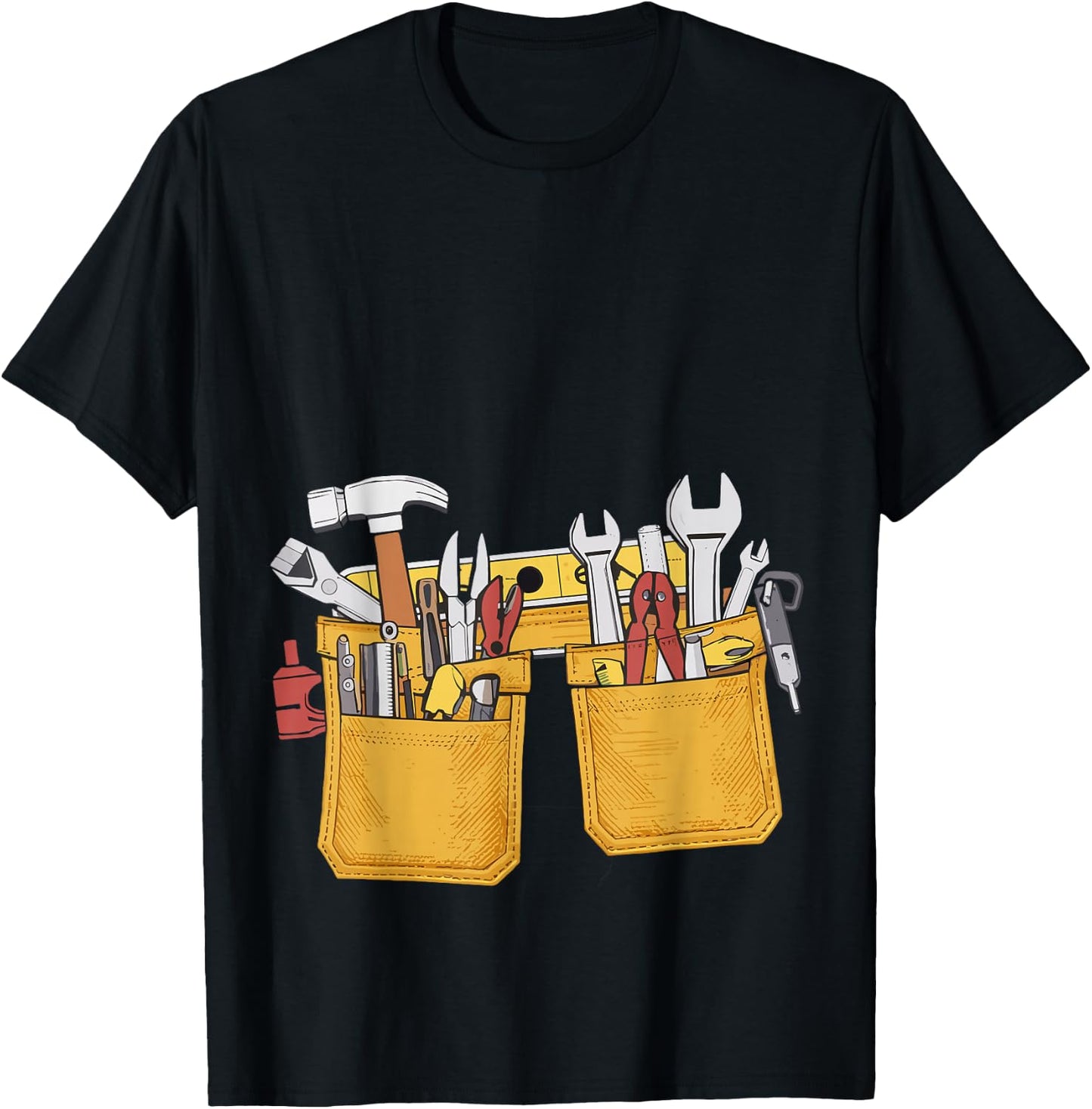 Oys Tool Belt Easy Builder Costume Construction T-Shirt - T-Shirt | Black