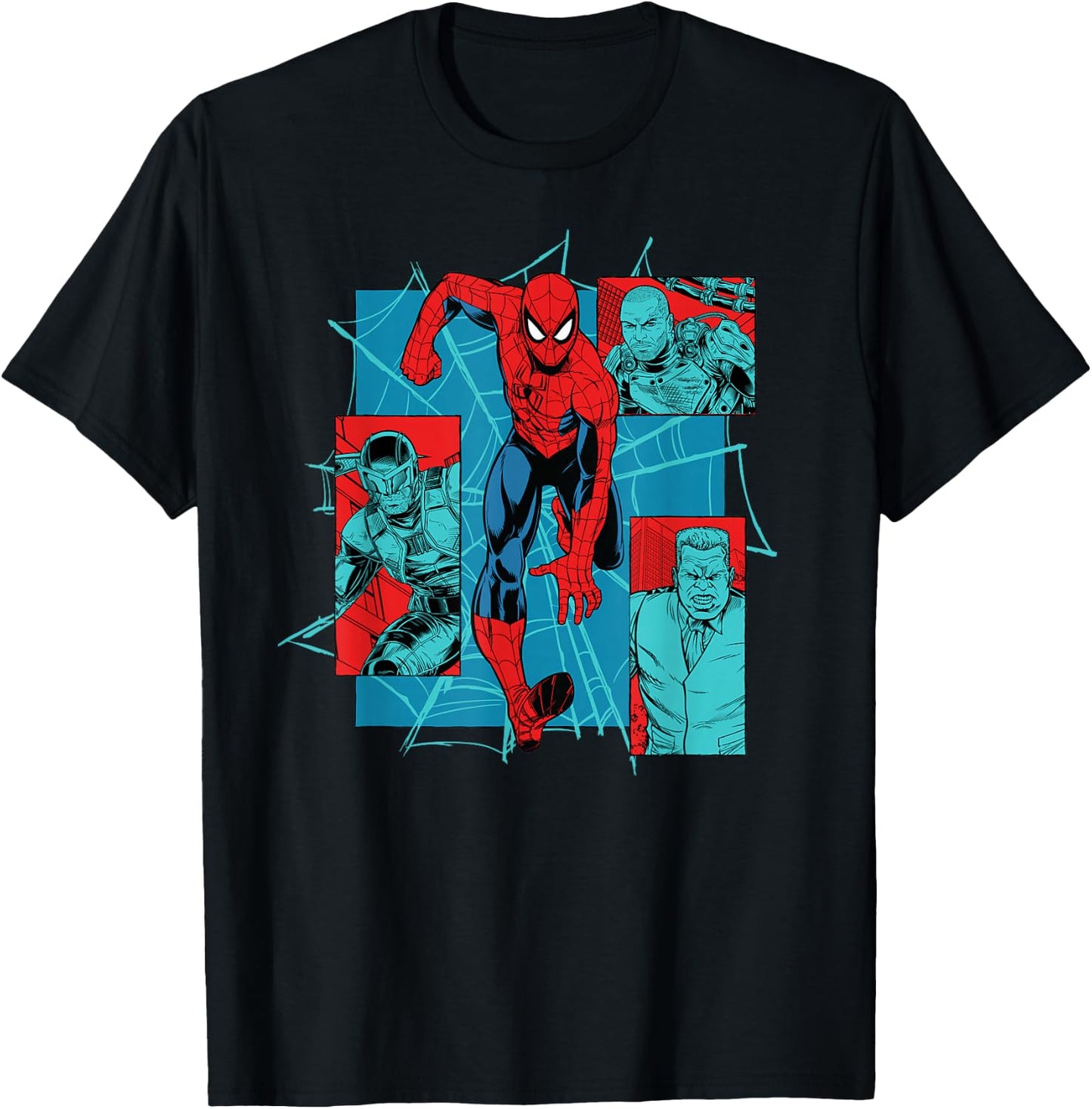 Marvel Studios Spider-Man: BND Movie 2026 Super Villain Trio T-Shirt - T-Shirt | Black