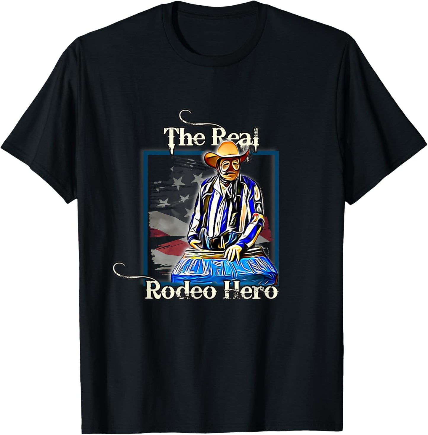Rodeo Clown Professional Bull Fighter T-Shirt - T-Shirt | Black