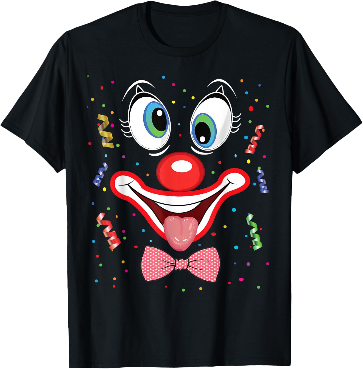 Carnival Costume Fancy Dress Costume Funny Clown Confetti , black T-Shirt - T-Shirt | Black