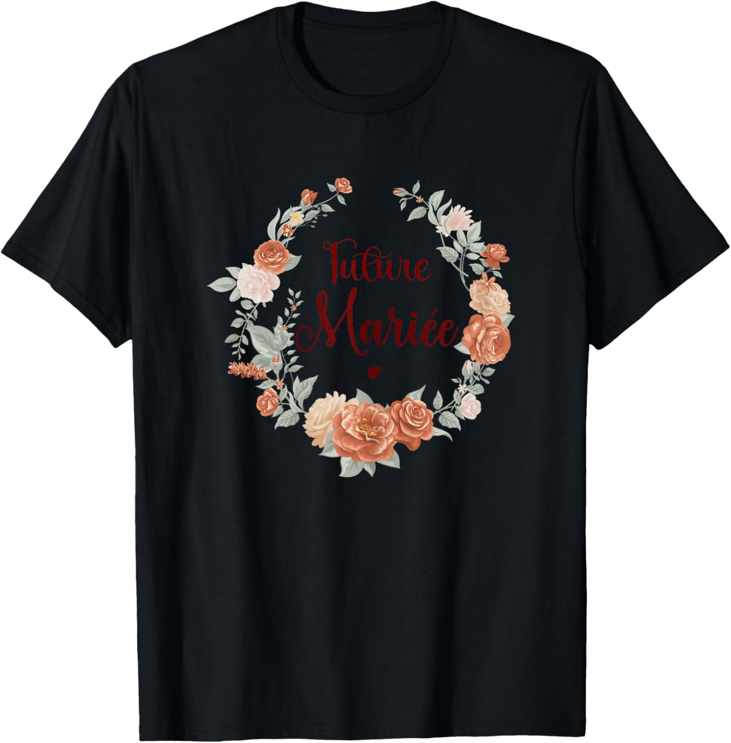 Evjf Future Bride Crown Evjf Terracotta Bride Future , white T-Shirt - T-Shirt | Black