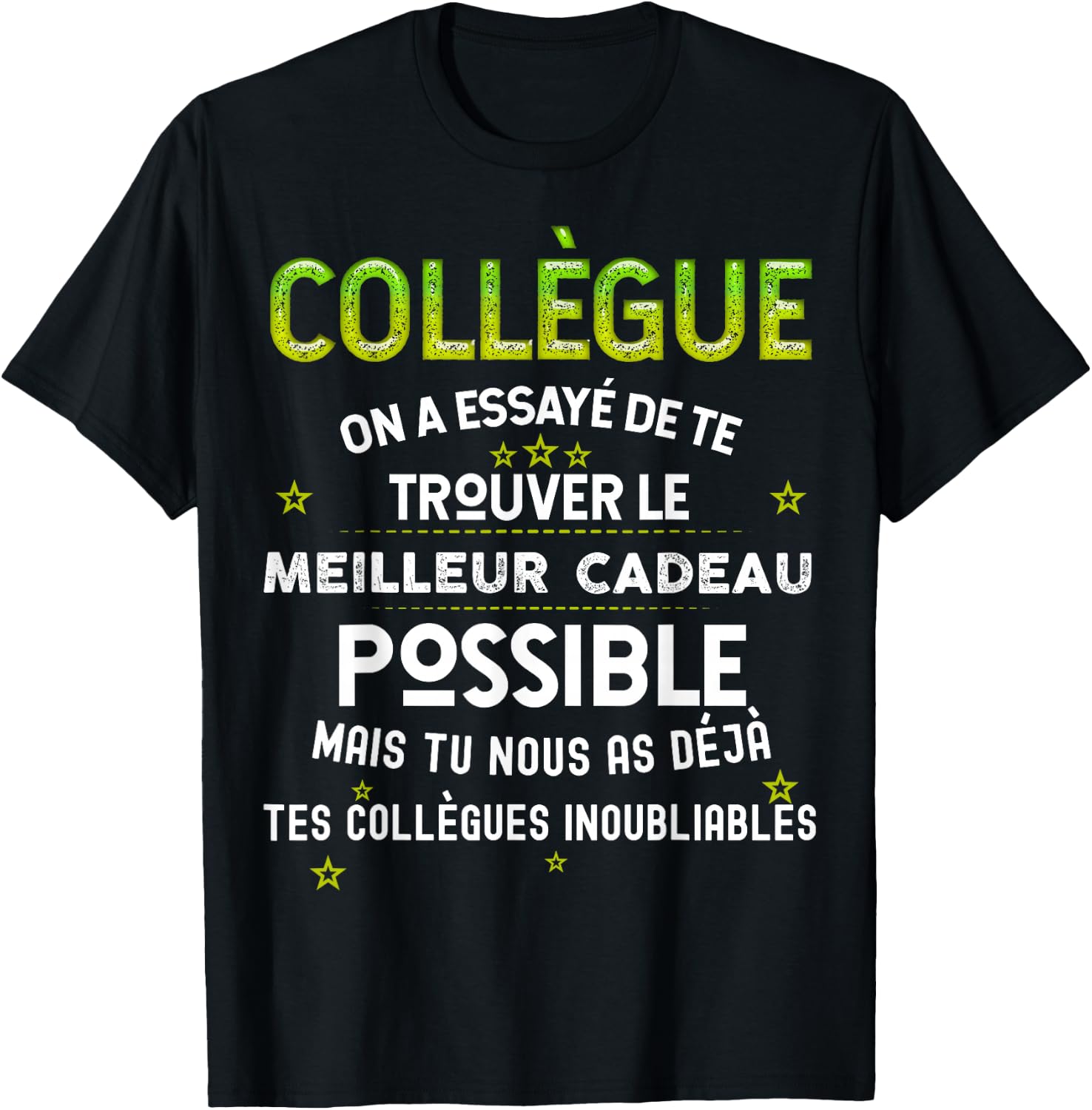 Gift Our Colleague From The Best , Black, S T-Shirt - T-Shirt | Black