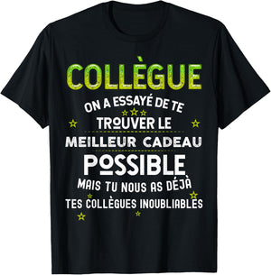 Gift Our Colleague From The Best , Black, S T-Shirt - T-Shirt | Black