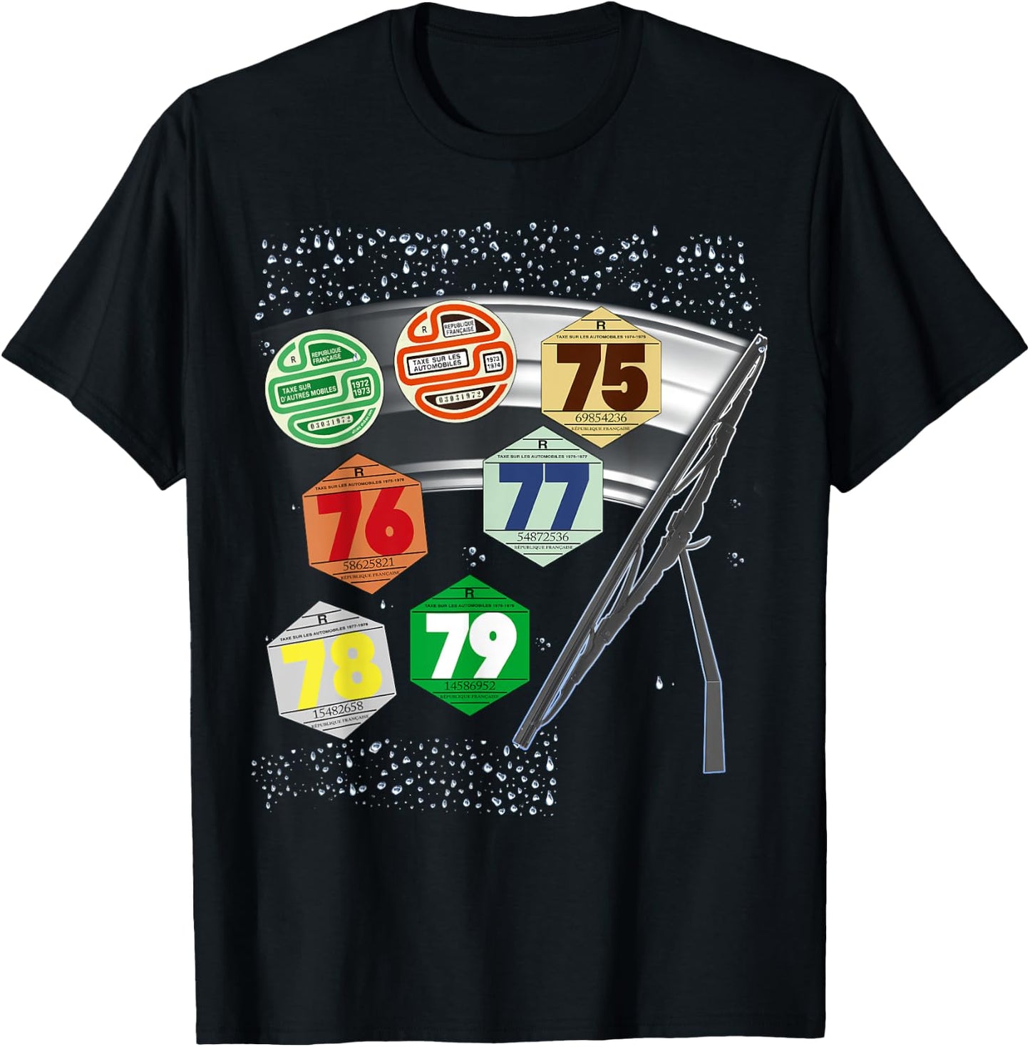 70s In The Rain Man And Woman T-Shirt - T-Shirt | Black