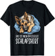 Cute Dog Wolfhound Official Sleep Shirt Shepherd , black T-Shirt - T-Shirt | Black