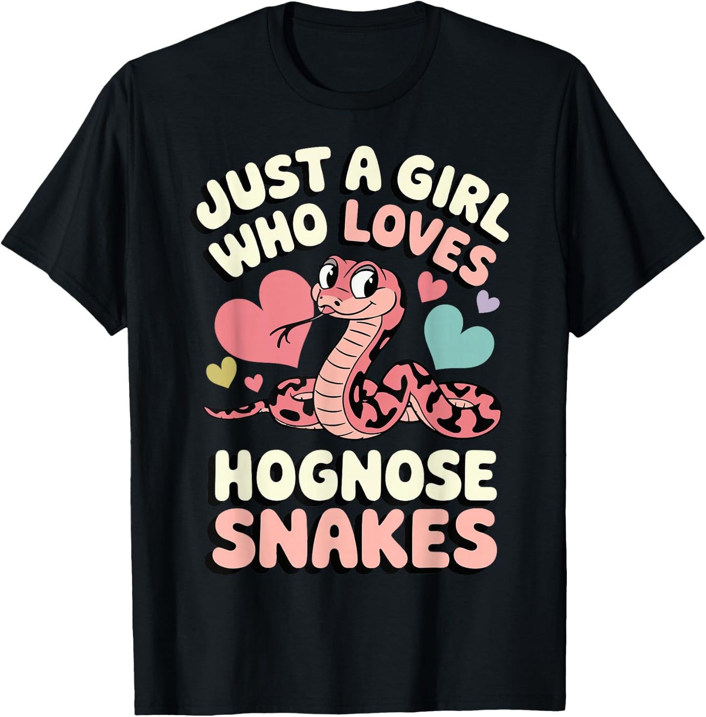 Just A Girl Who Loves Hognose Snakes T-Shirt - T-Shirt | Black