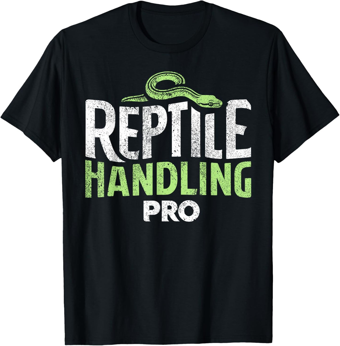 Reptile Handler - Certified Snake Handler - Snake T-Shirt - T-Shirt | Black
