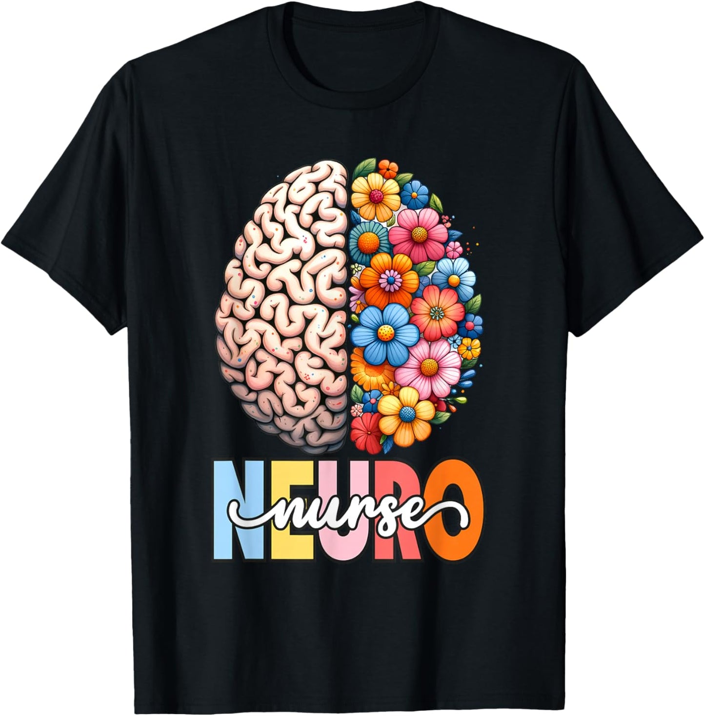 Stroke Neurosurgery Neurology Ortho Neuro Trauma Icu Nurse T-Shirt - T-Shirt | Black