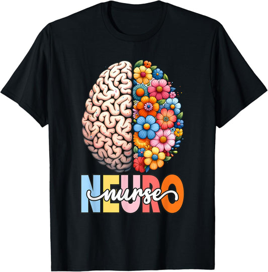 Stroke Neurosurgery Neurology Ortho Neuro Trauma Icu Nurse T-Shirt - T-Shirt | Black