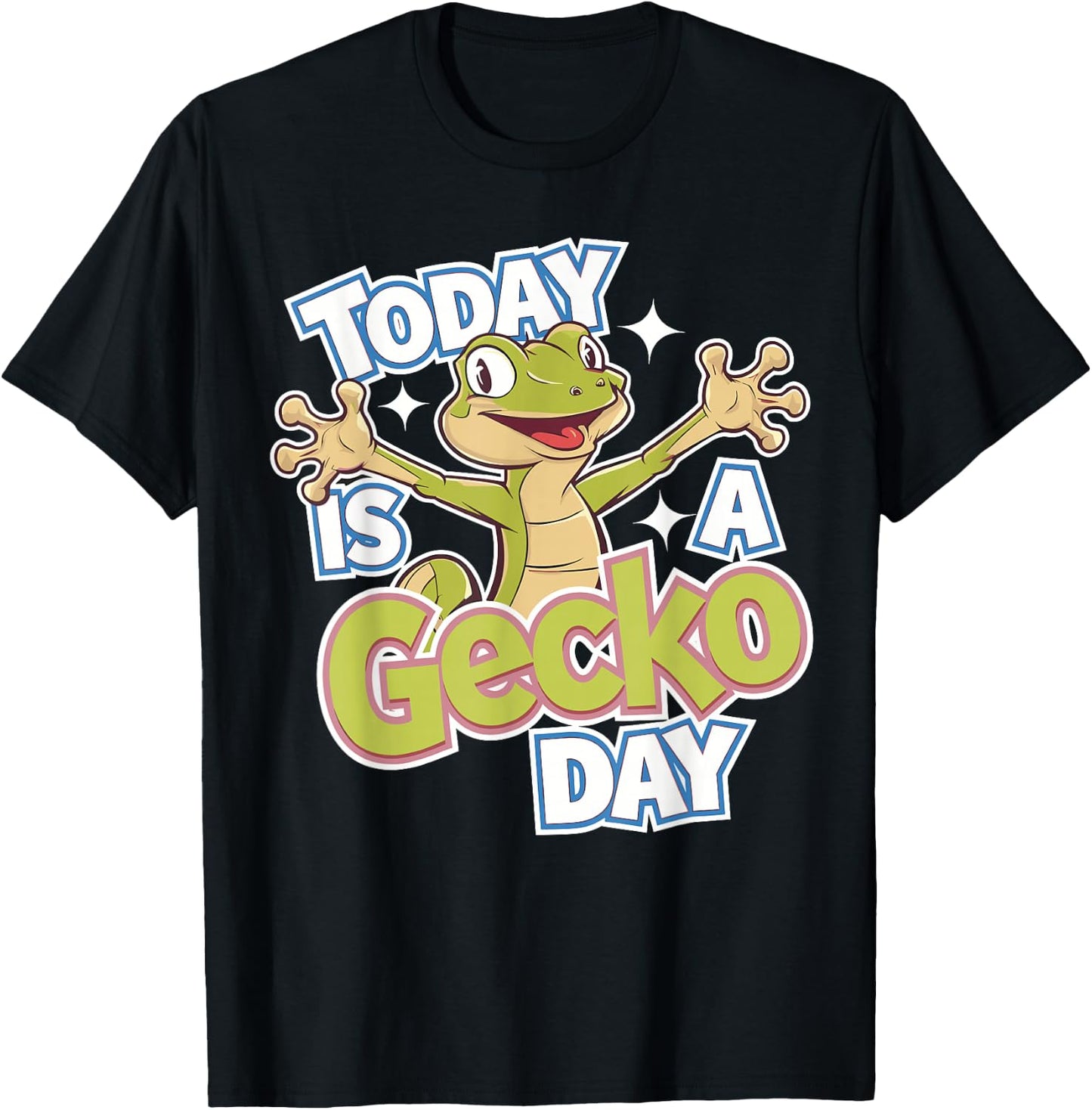 Childrens Today is a Gecko Day Design | Kids Gecko T-Shirt - T-Shirt | Black