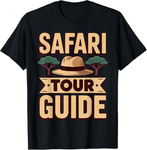 Safari Tour Guide Costume Women Kids Zoo Safari T-Shirt - T-Shirt | Black
