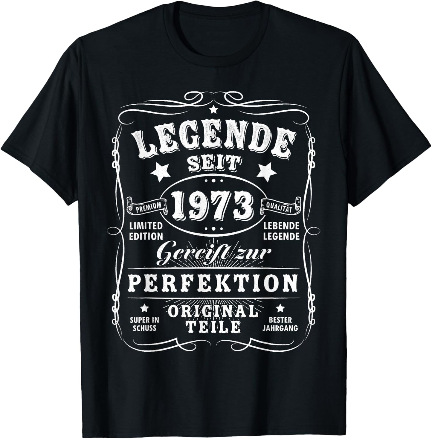 1973 Geburtstag Mann 50 Jahre Deko Lustig 50er 50 Geburtstag T-Shirt - T-Shirt | Black