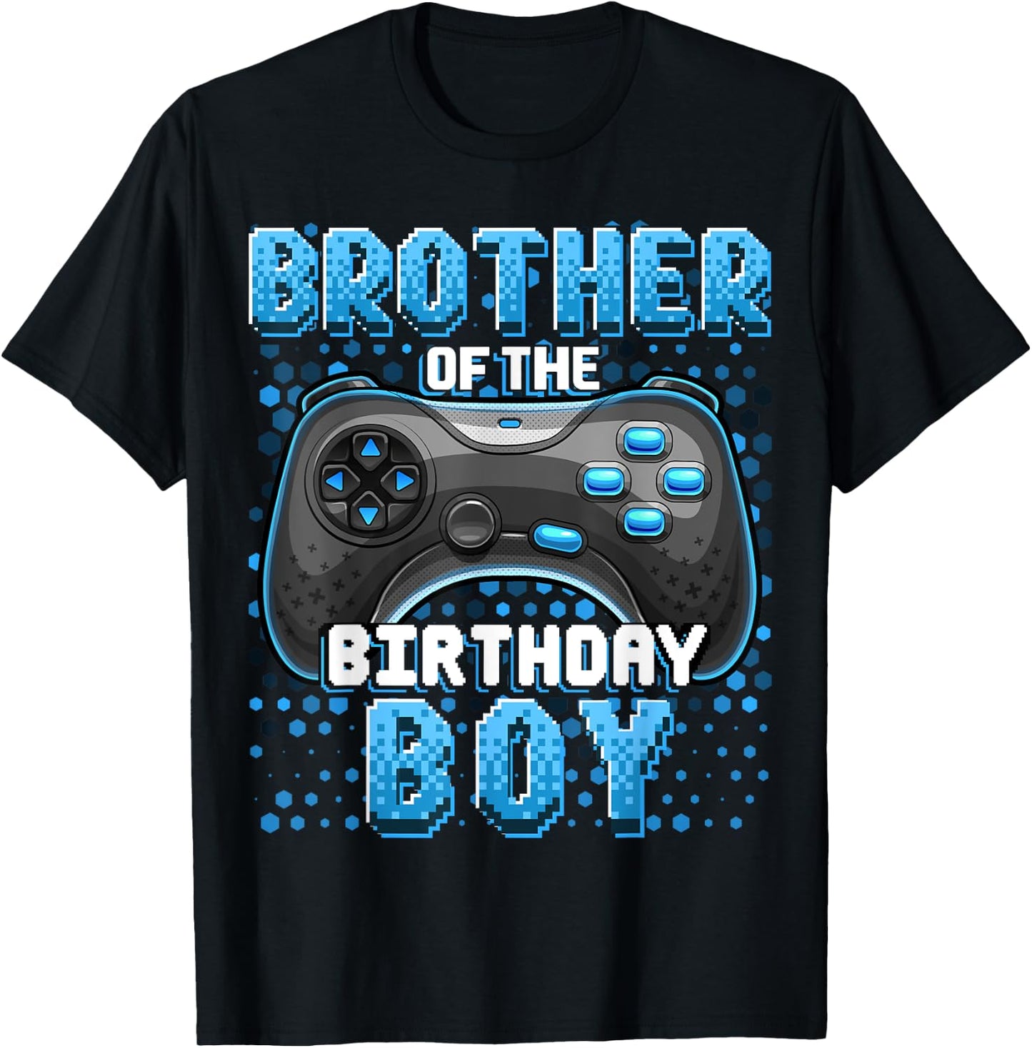 Brother of the Birthday Boy Matching Video Game Birthday T-Shirt - T-Shirt | Black