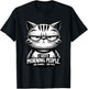 Katze - I Hate Morning People Morgenmuffel Funny T-Shirt - T-Shirt | Black