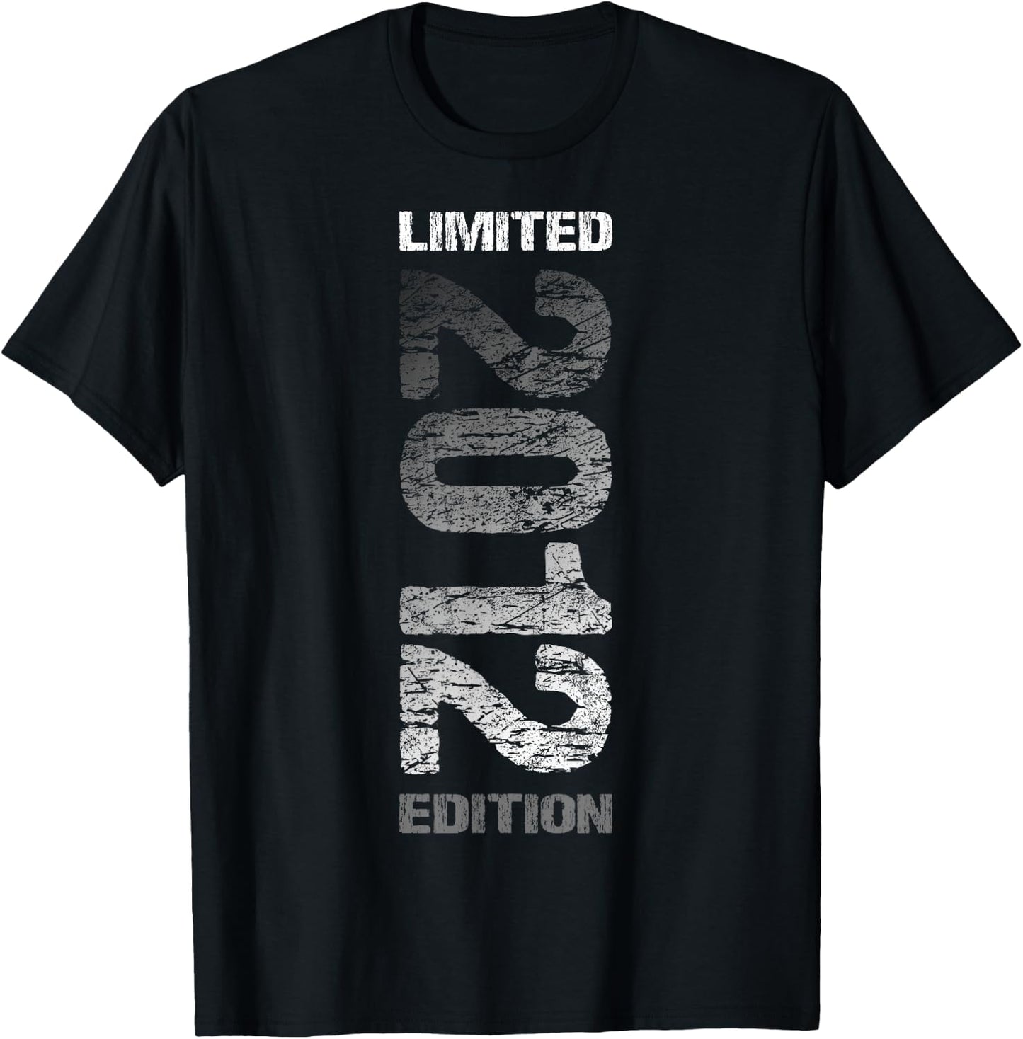 12th Birthday 2012 Limited Edition Boy Girl , black T-Shirt - T-Shirt | Black